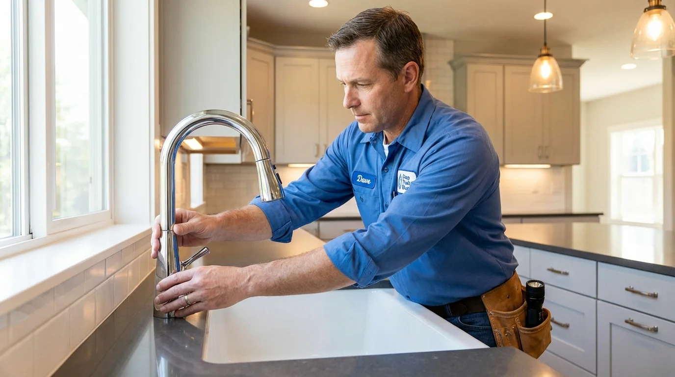 Kitchen faucet installation by Johns Plumbing LLC in Bajadero