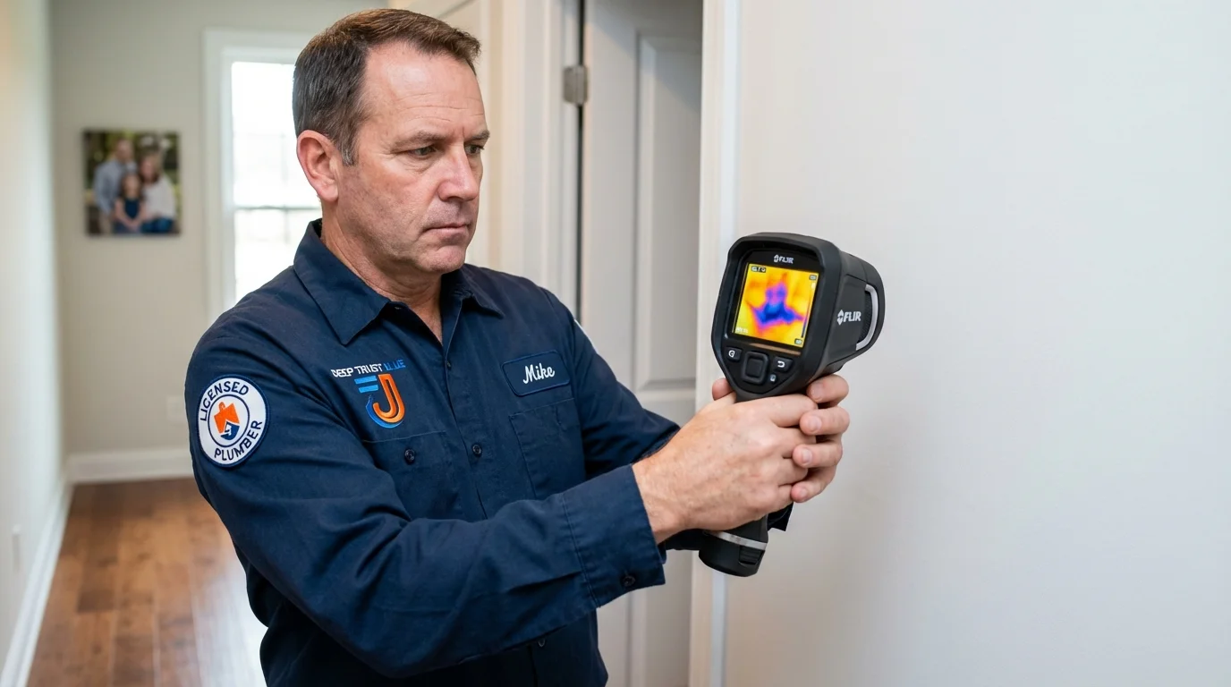 Thermal imaging leak detection by Johns Plumbing LLC in Bajadero